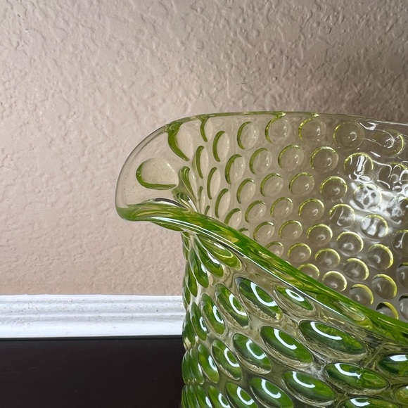 Antique 1880 EAPG Attenbury and Co Polka Dot Pitcher, Early American Pressed Gla - Picture 7 of 10